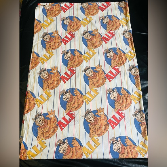 1986 Vintage ALF the Alien Twin Flatbed Bed Sheet - Picture 2 of 8